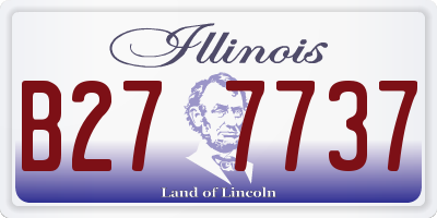 IL license plate B277737
