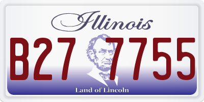 IL license plate B277755