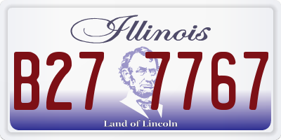 IL license plate B277767