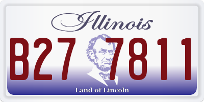 IL license plate B277811