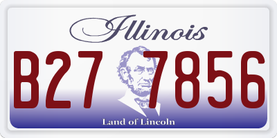 IL license plate B277856