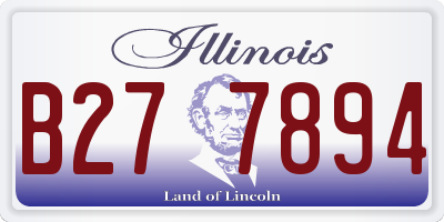 IL license plate B277894
