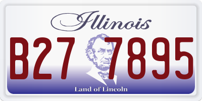IL license plate B277895