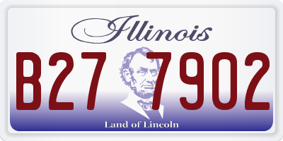 IL license plate B277902
