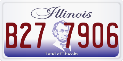 IL license plate B277906