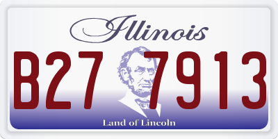 IL license plate B277913