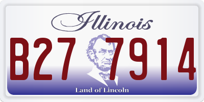 IL license plate B277914
