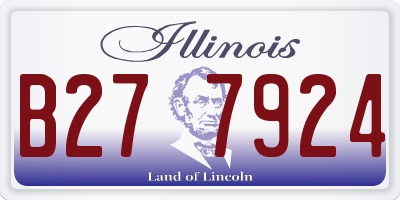 IL license plate B277924