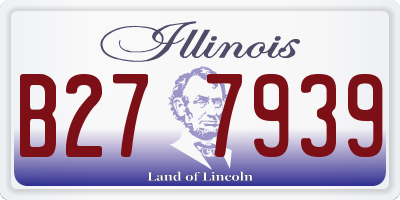 IL license plate B277939