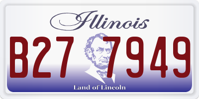 IL license plate B277949