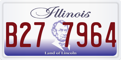 IL license plate B277964