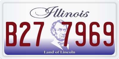 IL license plate B277969