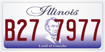 IL license plate B277977