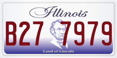 IL license plate B277979
