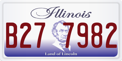IL license plate B277982