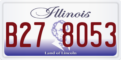 IL license plate B278053