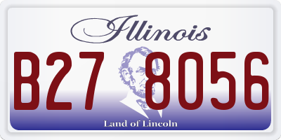 IL license plate B278056