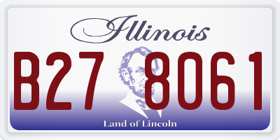 IL license plate B278061