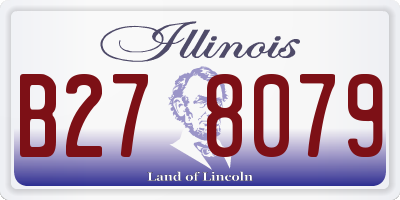 IL license plate B278079