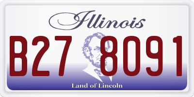 IL license plate B278091