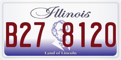 IL license plate B278120