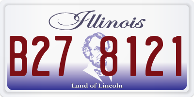 IL license plate B278121
