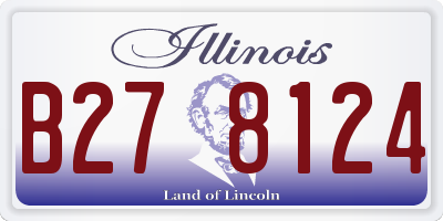 IL license plate B278124