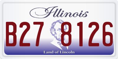 IL license plate B278126
