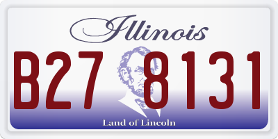 IL license plate B278131