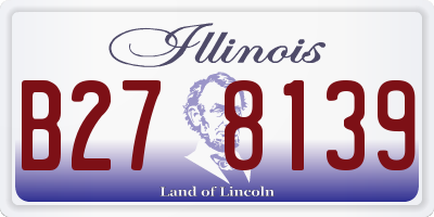 IL license plate B278139