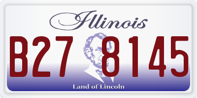 IL license plate B278145