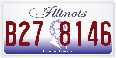 IL license plate B278146