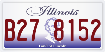IL license plate B278152