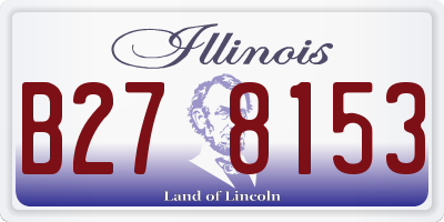 IL license plate B278153