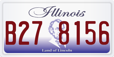 IL license plate B278156