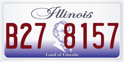 IL license plate B278157
