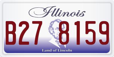 IL license plate B278159