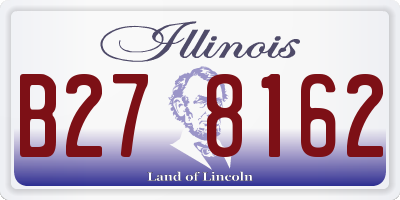 IL license plate B278162