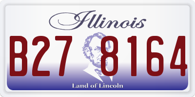 IL license plate B278164