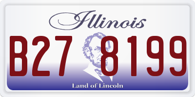 IL license plate B278199