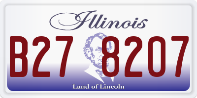 IL license plate B278207