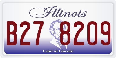 IL license plate B278209