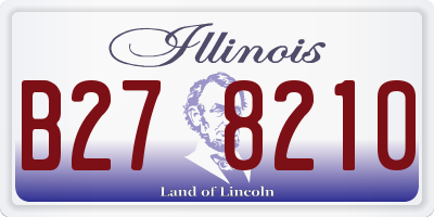 IL license plate B278210