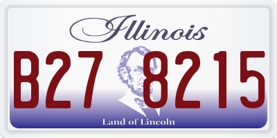 IL license plate B278215