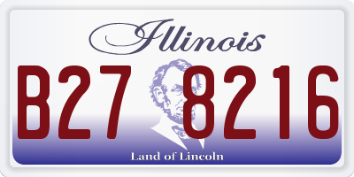 IL license plate B278216