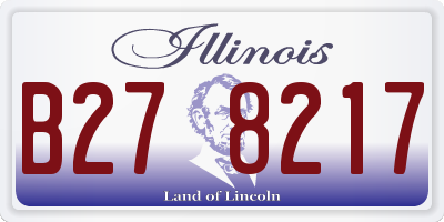 IL license plate B278217