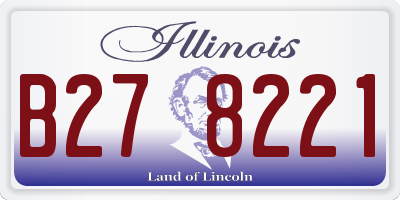 IL license plate B278221