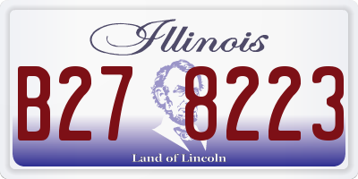 IL license plate B278223