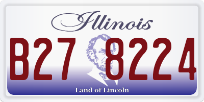 IL license plate B278224