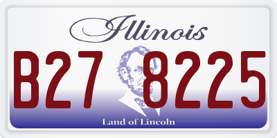 IL license plate B278225